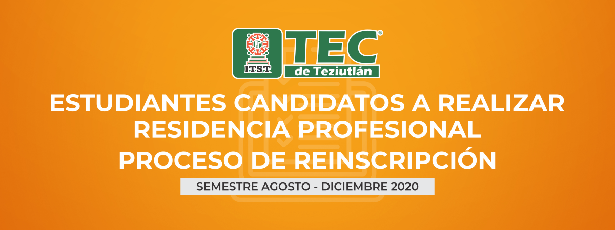 Residencia Profesional Agosto - Diciembre 2020